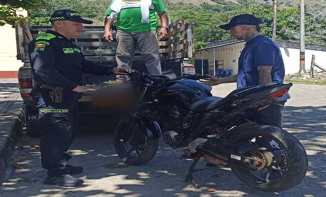 Entrega de Motocicleta Hurtada