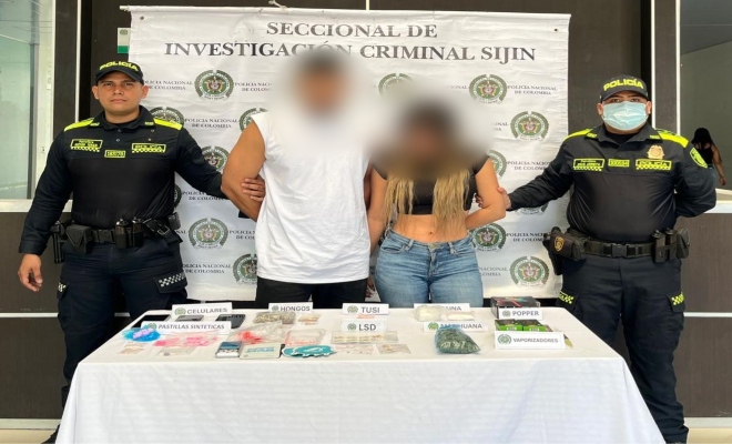Capturada una pareja por el delito de fabricación, tráfico y porte de estupefacientes