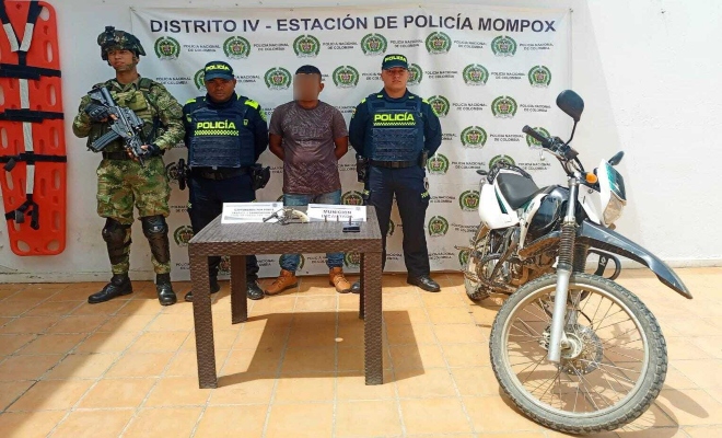 El detenido quedó a órdenes de la Fiscalía, que lo hará comparecer en audiencias ante un Juez de la República. 