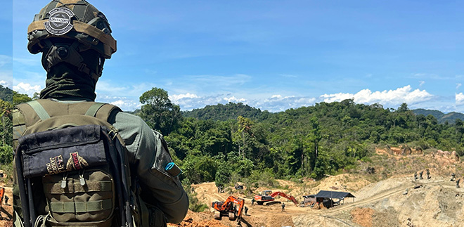 Golpe a la explotación ilícita de minerales en Zaragoza, Antioquia.
