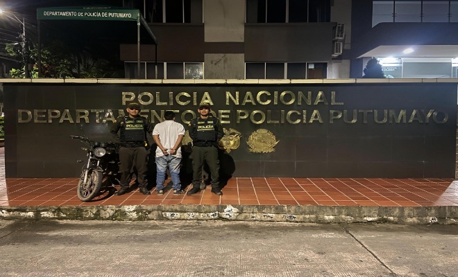 Capturada una persona implicada en hurto mediante modalidad de distracción en zona residencial de Mocoa