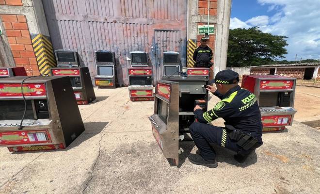 Una persona capturada y 12 máquinas de juegos de suerte y azar aprehendidos que operaban ilegalmente.