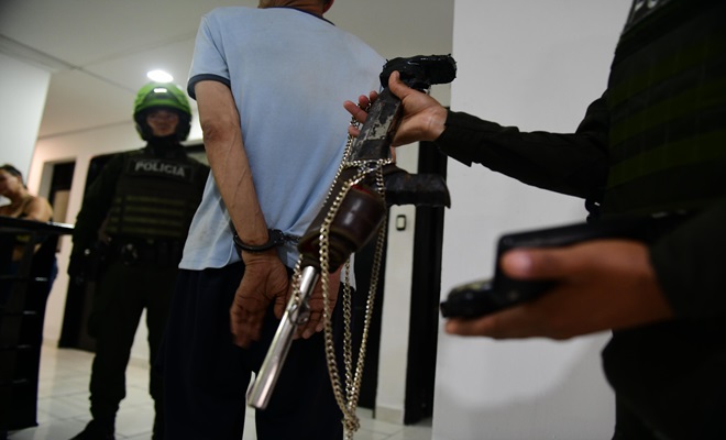 Incautación arma de fuego