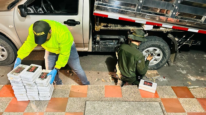 Incautación de 200 paquetes de clorhidrato de cocaína en el Meta