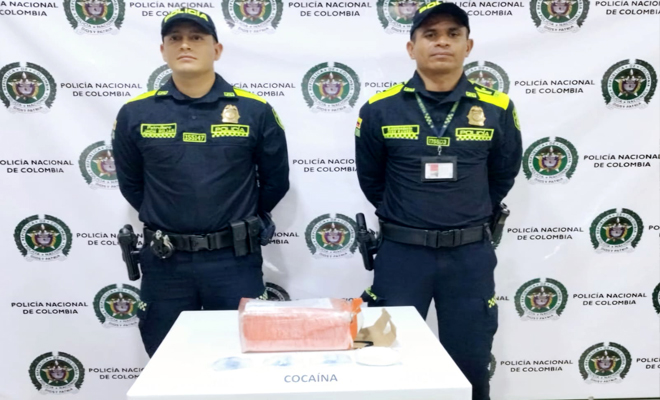 La Policía Nacional incautó varios gramos de cocaína en zona de carga del aeropuerto Vanguardia de Villavicencio