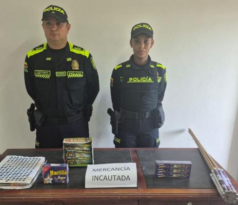 Incautación de pólvora en Puerto Lleras