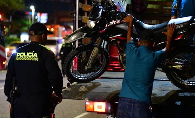 Incautación motocicleta