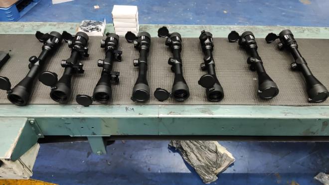 Incautación de partes y accesorios para armas