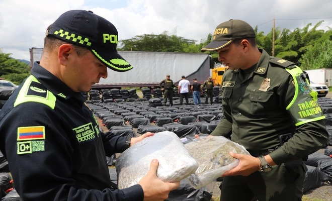 Incautación de 7.5 toneladas de marihuana en Caldas