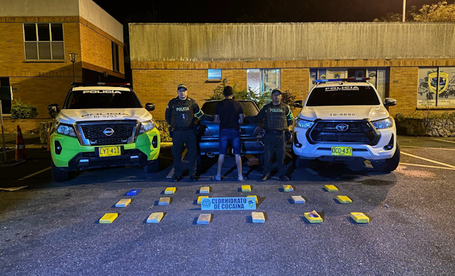 Inucatacion de clorhidrato de cocaína