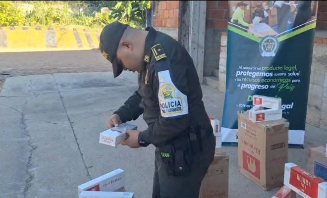La Policía fiscal y aduanera incauto, 22500 cajetillas de cigarrillos