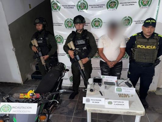 La Policía Nacional capturó a presunto integrante de un grupo ilegal en Puerto Lleras, Meta