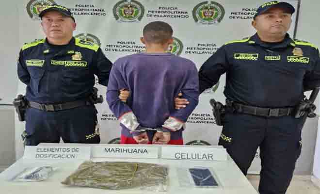 Este sujeto fue sorprendido por las autoridades con el alucinógeno dentro de una maleta en el barrio La Primavera de este municipio