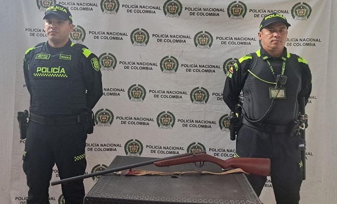 La Policía Nacional logra el hallazgo de un arma de fuego tipo escopeta