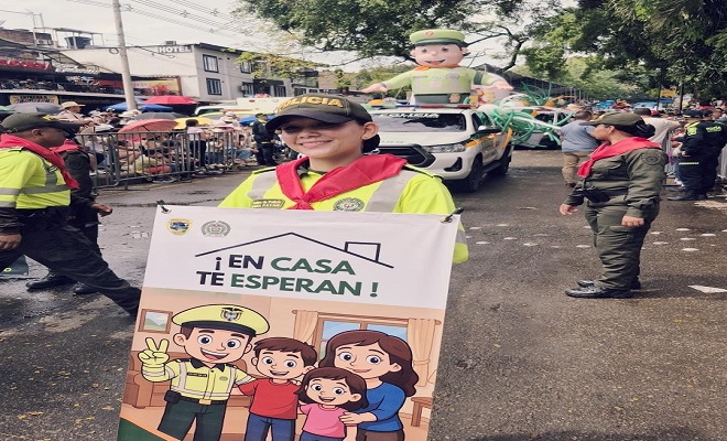 Policía Nacional acompaña a neivanos y turistas en cada evento