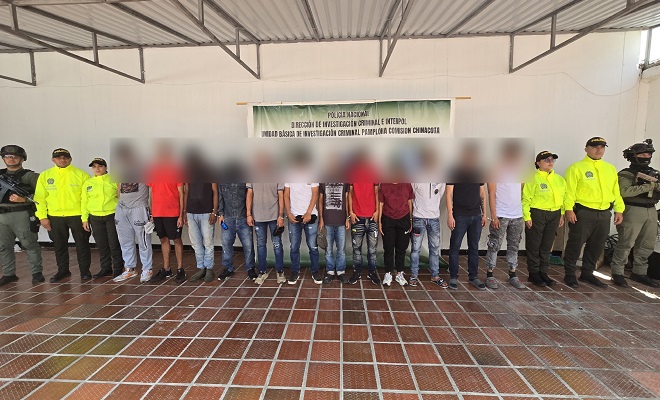 Fueron 12 capturas de este grupo delictivo organizado dedicado al tráfico de estupefacientes en la modalidad de microtráfico.