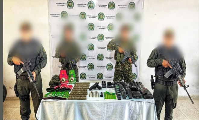 La incautación se realizó en el municipio de Montecristo, al sur de Bolívar, en un terreno baldío (1)