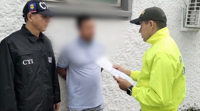 Lectura de derechos del capturado por hurto de motocicletas