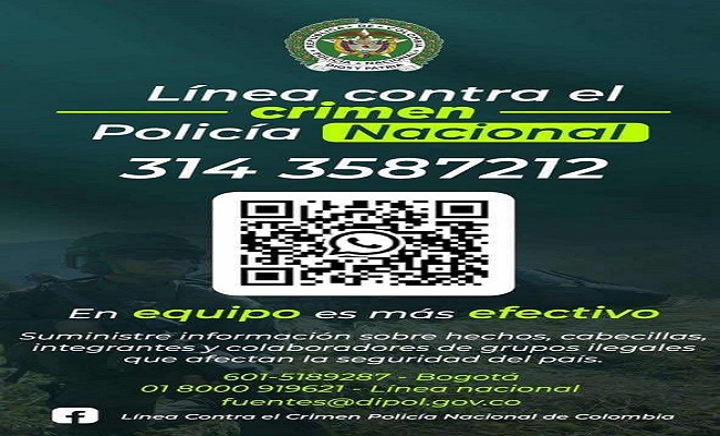 línea segura y de alta confidencialidad que protege la reserva de la información aportada por la ciudadanía 