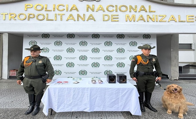 Nuevamente el olfato de Sam y Axel, caninos de carabineros no falla