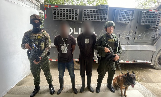 Operaciones coordinadas entre la Policía y el Ejército permitió la captura de alias “Coco” y “Topo”, presuntos integrantes del frente 33 de las FARC en zona rural de Tibú