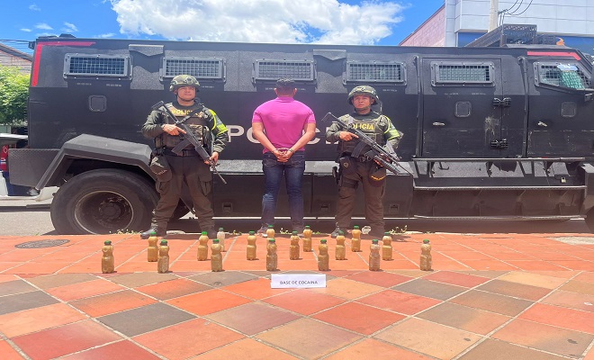 Capturada una persona con más de 10 kilos de base de coca en la vía Cúcuta, Sardinata