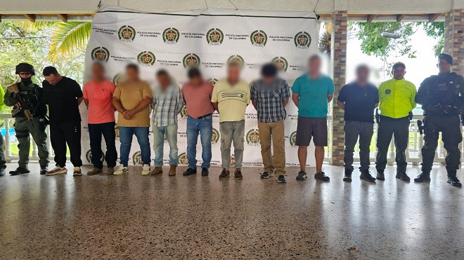 Nueve presuntos integrantes del Renacer ERPAC fueron capturados en diligencias de allanamiento