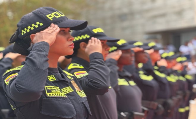 Entrega de nuevos profesionales Patrulleros de Policía al departamento de Sucre 