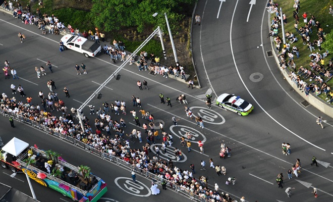 Patrullajes aéreos en Medellin durante la feria de las flores 