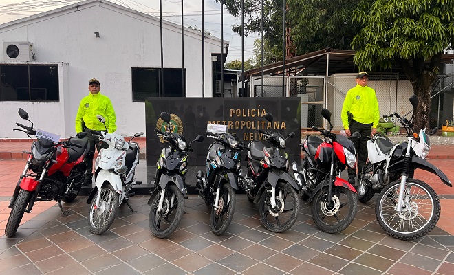 La Policía Metropolitana de Neiva, contundente contra el hurto de automotores