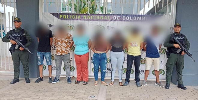 Policía Nacional y Fuerza Aérea materializan en acción coordinada ocho capturas contra el GDCO Los Juanitos