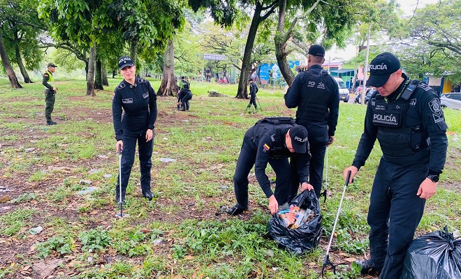 Policía Nacional, de la mano con el medio ambiente en la capital Opita