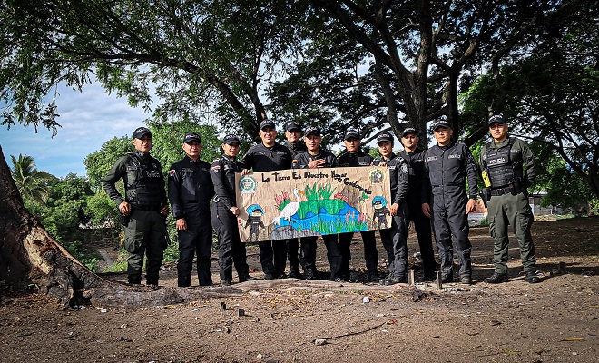 Policía Nacional, en pro de un ambiente sano y espacios seguros