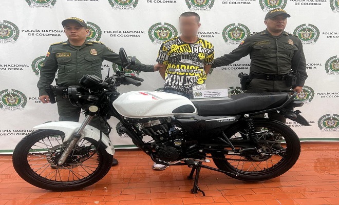 Policía Nacional, logra la recuperación de una motocicleta