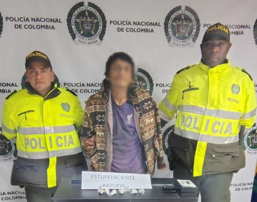 Capturado en flagrancia: la policía frustra intento de fuga y halla droga en su poder