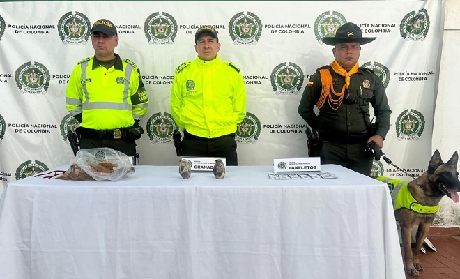 La Policía Nacional incauta explosivos que serían entregados en Neiva
