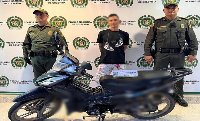 Policía logra la captura de "Gomelo Viejo" después de hurtar una motocicleta