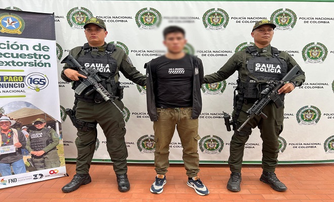 La Policía Nacional captura un hombre en flagrancia por el delito de extorsión en Neiva