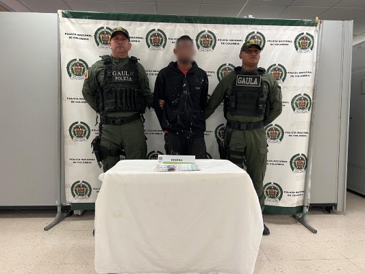 Primer capturado por el delito de extorsión en el año