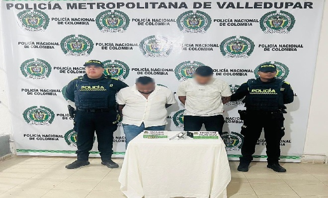 Capturados por uso de arma de fuego en el barrio Las Flores