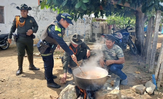 La Policía Metropolitana de Montería, junto a la Alcaldía de Cereté, desarrolló una jornada de Gestión Interinstitucional en el barrio El Descanso 