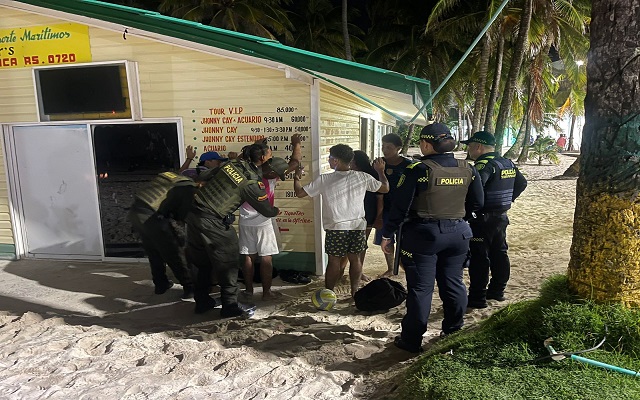 Operativos en zona playera