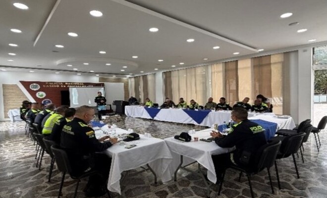 Reunión entre mandos del nivel ejecutivo para socializar la resolución 2313 de 2023