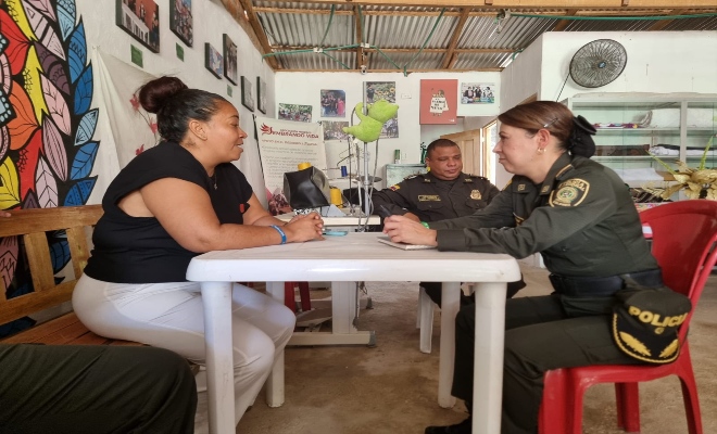 Campañas preventivas, acercamiento comunitario y control territorial marcan la estrategia de la Policía en defensa de los derechos humanos en Bolívar.