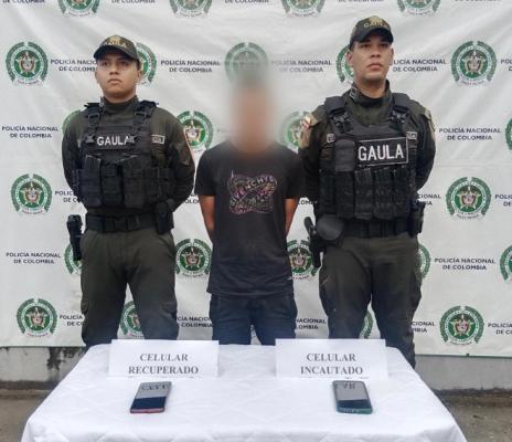 Sujeto fue capturado en flagrancia momentos en que recibía 500 mil pesos producto de una extorsión 