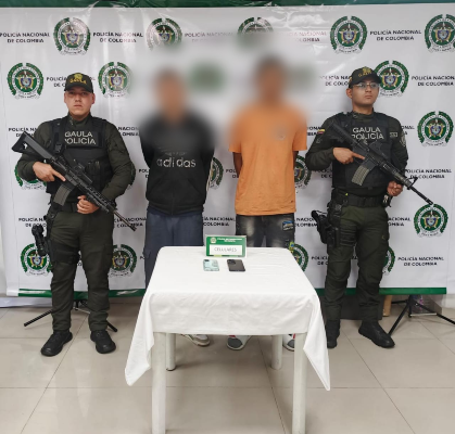 fueron capturados dos hombres uno de ellos conocido como “Tele”, y  el otro conocido como “Gato”