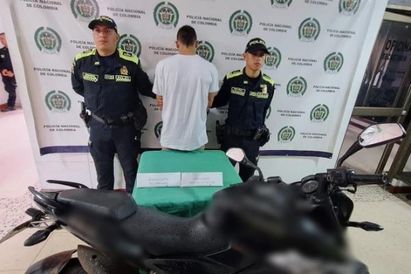 Una persona capturada por el presunto delito de receptación y recuperación de motocicleta