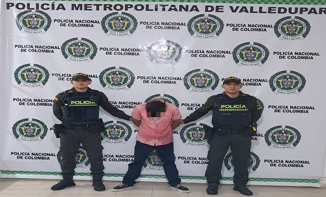 Una apersona capturada por el delito de porte y tráfico de armas de fuego en el barrio Valle Meza