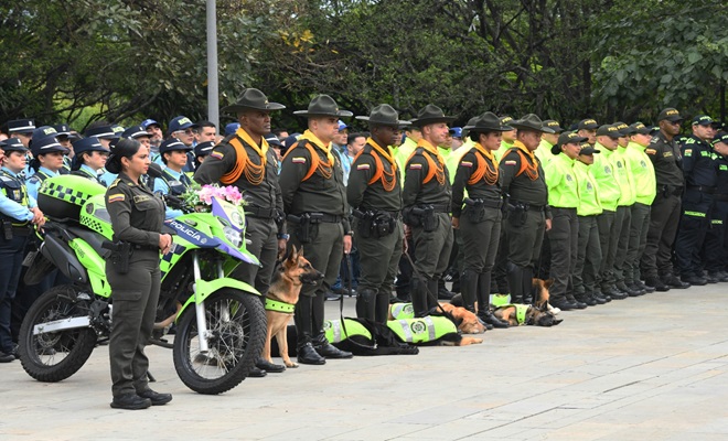 Un completo dispositivo de seguridad durante la feria