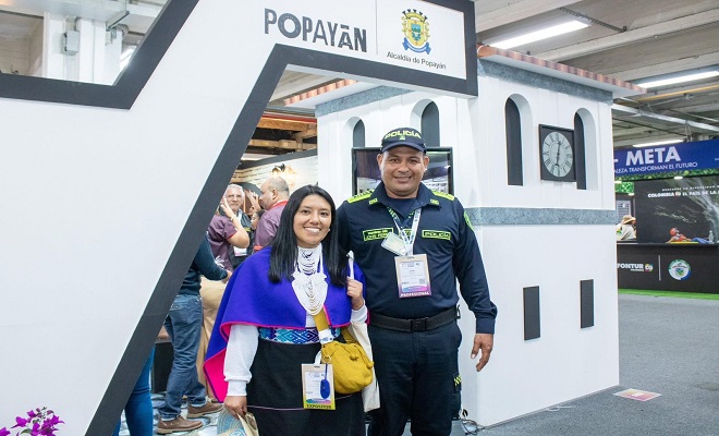 Desde Corferias en Bogot&aacute;, la Polic&iacute;a Nacional participa en Popay&aacute;n hace presencia en la edici&oacute;n n&uacute;mero 45 de la Vitrina Tur&iacute;stica de ANATO